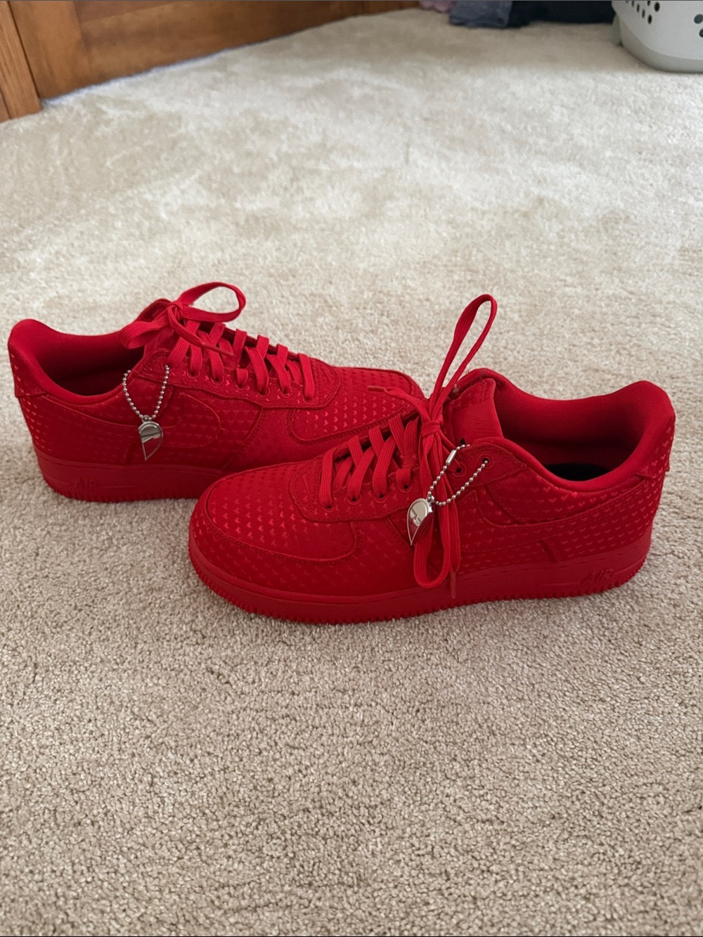 Nike Men's All-Red Low Top Sneakers valentine shoes